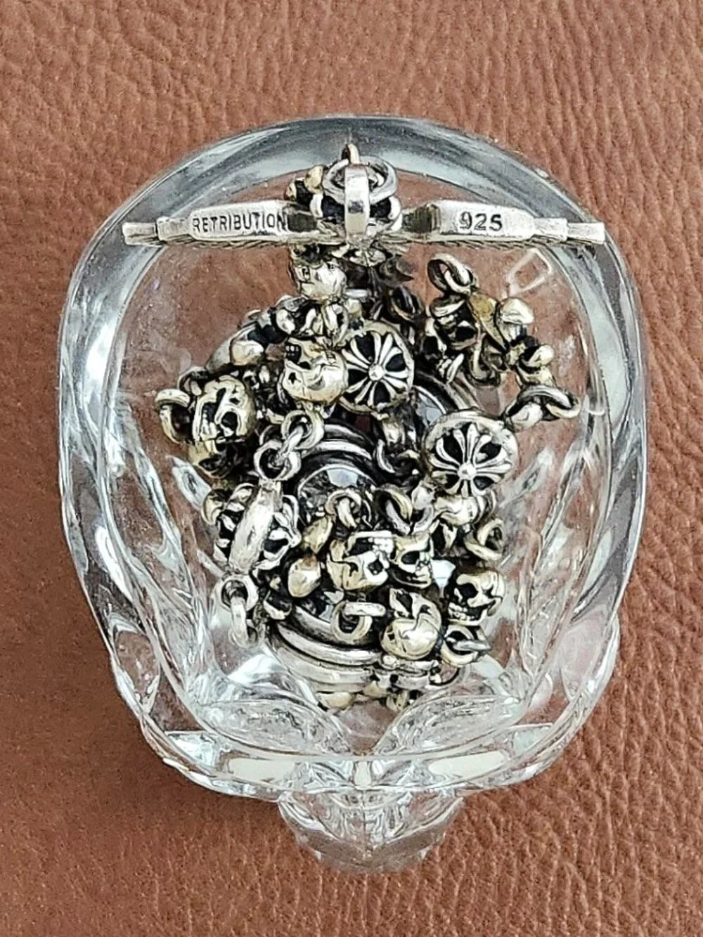 RETRIBUTION 925 SILVER ROSARY NECKLACE